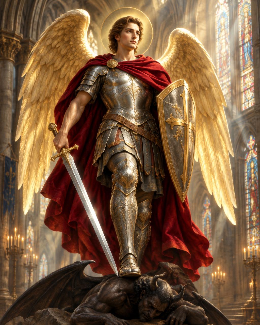 Representação artística de São Miguel Arcanjo